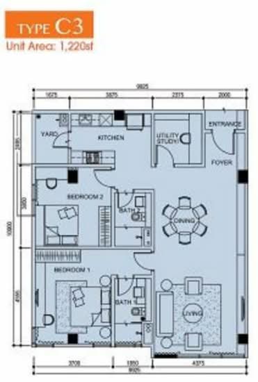 Sutera Avenue - Floor Plan - iProperty.com.my