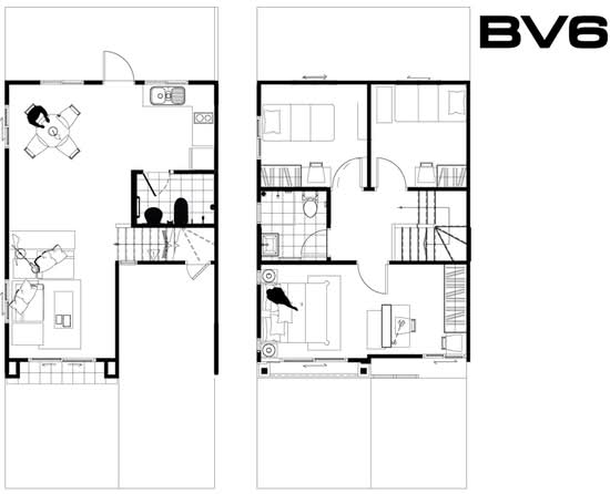 Pruksa Ville Pattanakarn 38-Onnut : พฤกษาวิลล์ พัฒนาการ 38-อ่อนนุช - Floor Plan