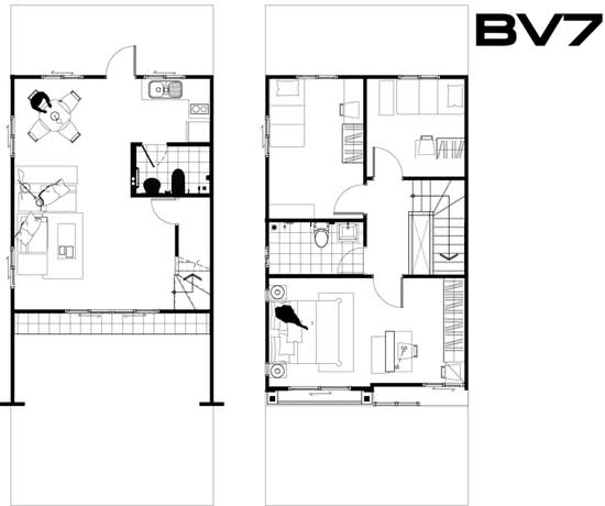 Pruksa Ville Pattanakarn 38-Onnut : พฤกษาวิลล์ พัฒนาการ 38-อ่อนนุช - Floor Plan