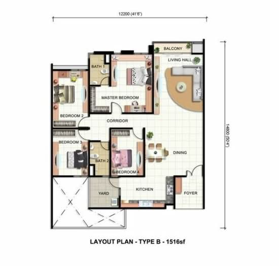 Orange 3 (Oren 3) - Floor Plan - iProperty.com.my