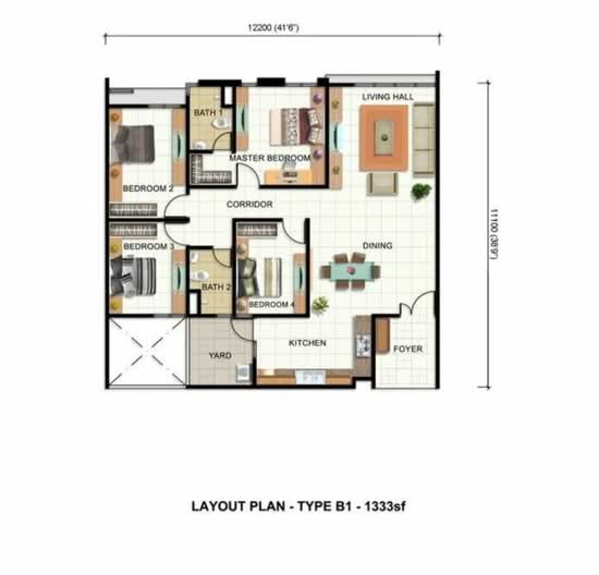 Orange 3 (Oren 3) - Floor Plan - iProperty.com.my