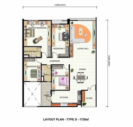 Orange 3 (Oren 3) - Floor Plan - iProperty.com.my