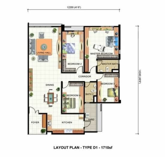 Orange 3 (Oren 3) - Floor Plan - iProperty.com.my