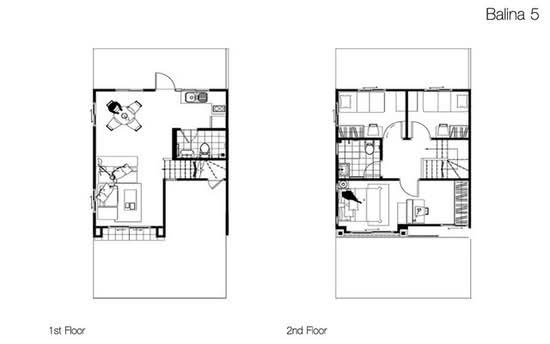 Pruksa Ville 57 Pattanakarn : พฤกษาวิลล์ 57 พัฒนาการ - Floor Plan