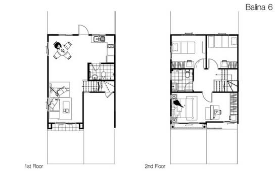 Pruksa Ville 57 Pattanakarn : พฤกษาวิลล์ 57 พัฒนาการ - Floor Plan