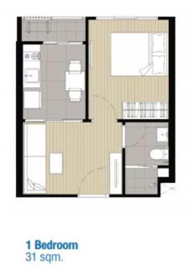 IDEO Charan 70-Riverview : ไอดีโอ จรัญฯ 70-ริเวอร์วิว - Floor Plan