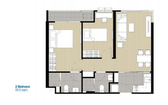 IDEO Charan 70-Riverview : ไอดีโอ จรัญฯ 70-ริเวอร์วิว - Floor Plan