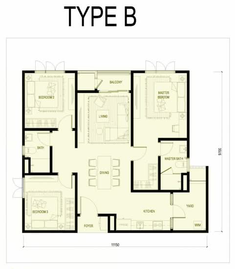 Berkeley Uptown - Floor Plan - iProperty.com.my