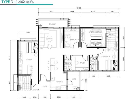 Gaya Resort Homes - Floor Plan - iProperty.com.my