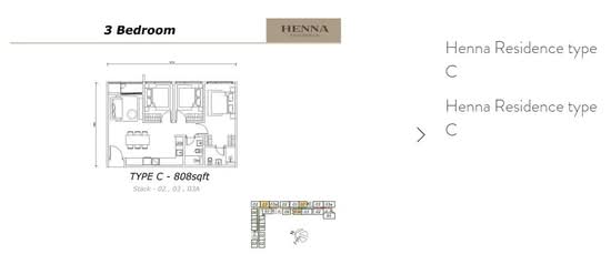 Henna Residence @ The Quartz WM - Floor Plan - iProperty.com.my