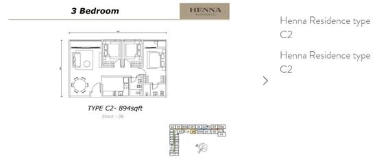Henna Residence @ The Quartz WM - Floor Plan - iProperty.com.my
