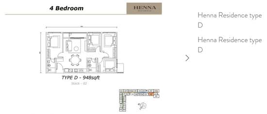 Henna Residence @ The Quartz WM - Floor Plan - iProperty.com.my