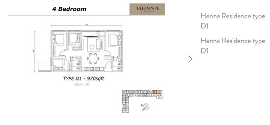 Henna Residence @ The Quartz WM - Floor Plan - iProperty.com.my
