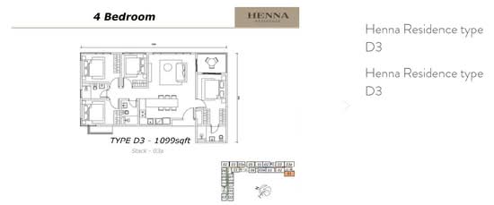 Henna Residence @ The Quartz WM - Floor Plan - iProperty.com.my