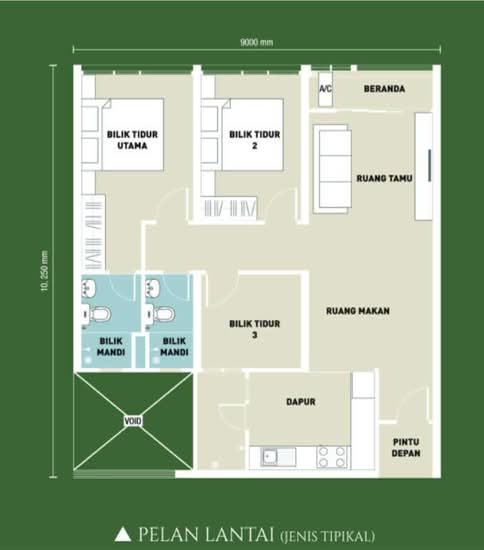 Residensi Laman Sari - Floor Plan - iProperty.com.my