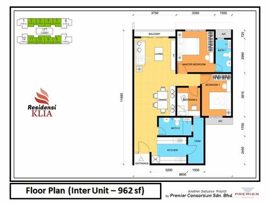 Residensi KLIA - Floor Plan - iProperty.com.my