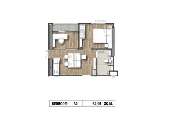 Rich Point @ BTS Wutthakat : ริช พอยท์ @ บีทีเอส วุฒากาศ - Floor Plan