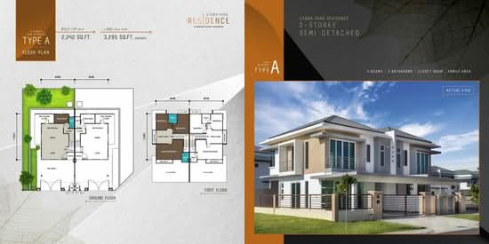 Utama Park Residence Phase 2A (Detached Type 1) - Floor Plan - iProperty.com.my