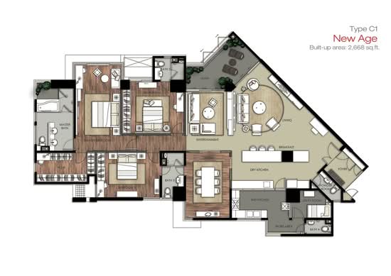 9 Bukit Utama Condominium - Floor Plan - iProperty.com.my