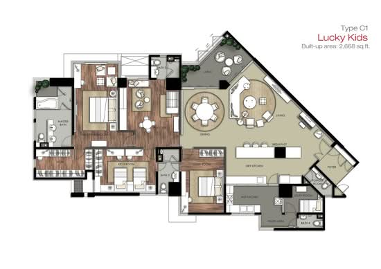 9 Bukit Utama Condominium - Floor Plan - iProperty.com.my