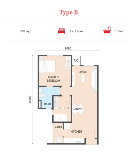 Tangerine Suites - Floor Plan - iProperty.com.my