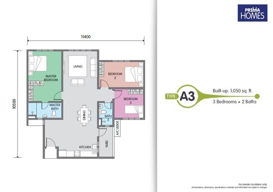Residensi Kajang (PR1MA @ Kajang) - Floor Plan - iProperty.com.my