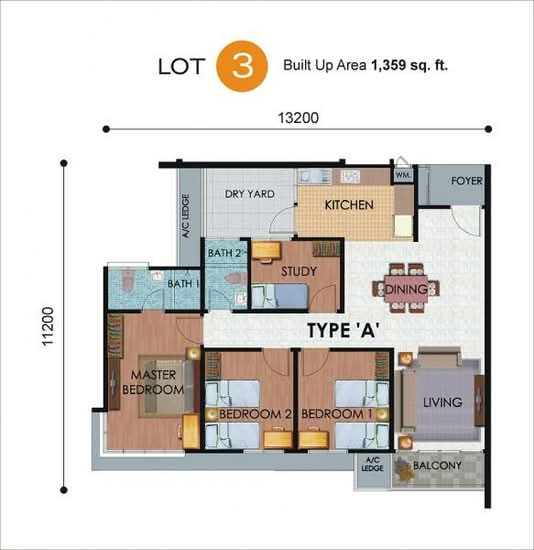 Utama South Condominium - Floor Plan - iProperty.com.my