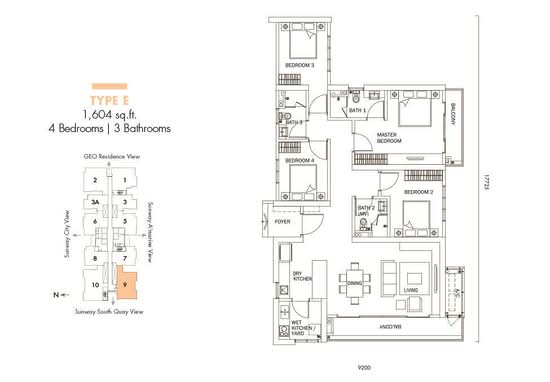 Sunway GeoLake Residences - Floor Plan - iProperty.com.my