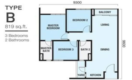 The Birch - Floor Plan - iProperty.com.my