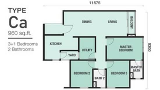 The Birch - Floor Plan - iProperty.com.my