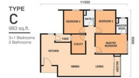 The Birch - Floor Plan - iProperty.com.my