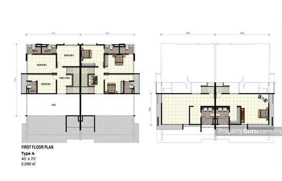 Aster 2‚ Double Storey Semi-Detached House