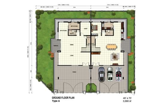 Aster 2‚ Double Storey Semi-Detached House - Floor Plan - iProperty.com.my