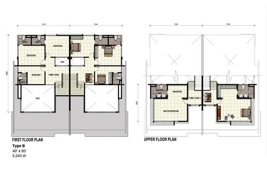 Aster 2‚ Double Storey Semi-Detached House - Floor Plan - iProperty.com.my