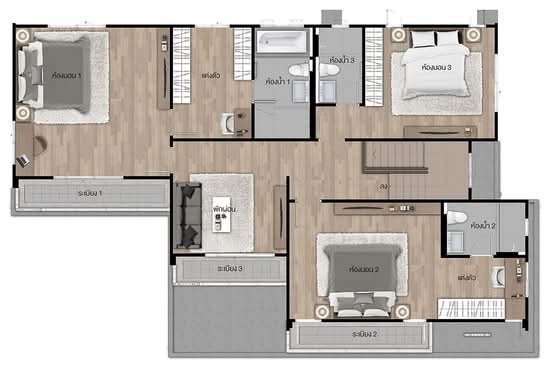 Saransiri Ratchaphruek-Chaengwattana - Floor Plan