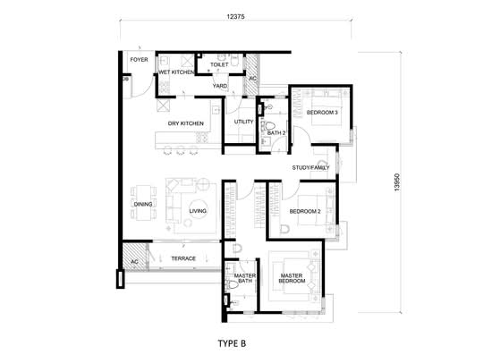 The Alcove @ The Glades - Floor Plan - iProperty.com.my
