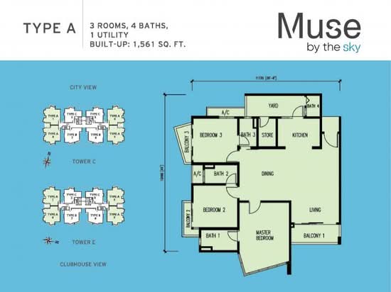 Muse By The Sky - Floor Plan - iProperty.com.my