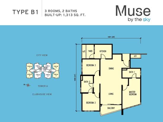 Muse By The Sky - Floor Plan - iProperty.com.my