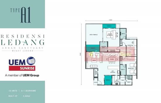 Residensi Ledang - Floor Plan - iProperty.com.my