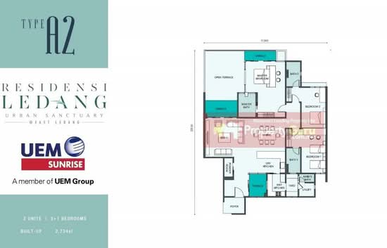 Residensi Ledang - Floor Plan - iProperty.com.my