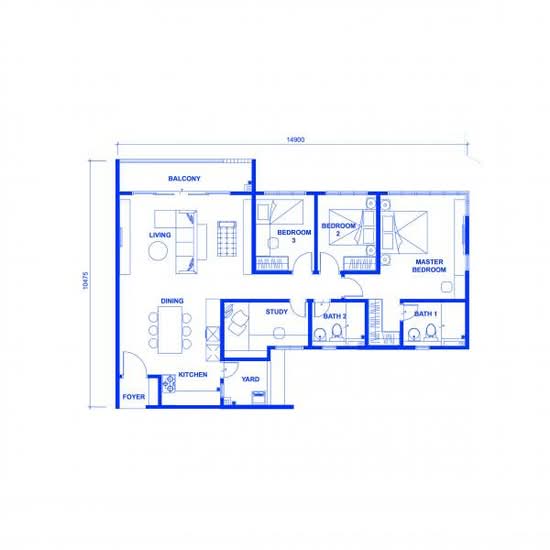 Austin Regency (Pangsapuri Austin Perdana) - Floor Plan - iProperty.com.my