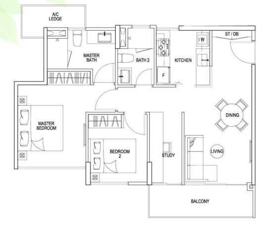 The Rainforest - Floor Plan