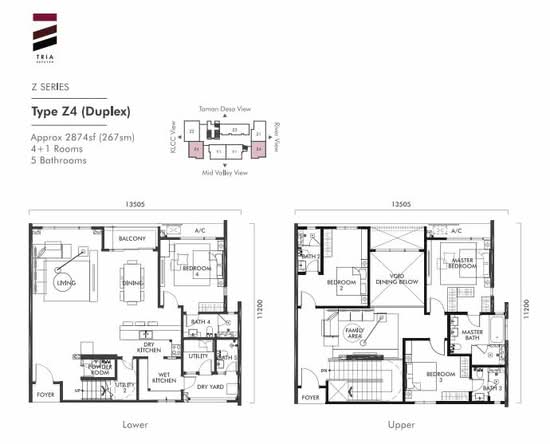 TRIA Seputeh in 9 Seputeh, Kuala Lumpur - Floor Plan - iProperty.com.my