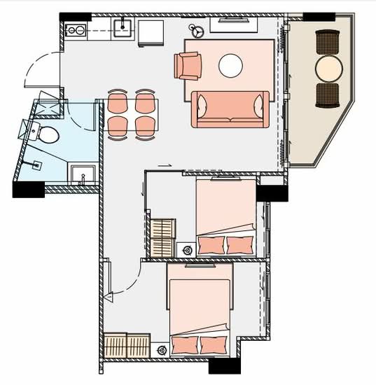 Mantra Condominium : มันตรา คอนโดมิเนียม - Floor Plan