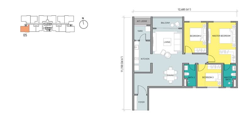 Kediaman Servis untuk Disewa di Residensi Ava @ Kiara Bay - Yan Zi - Type D - PropertyGuru.com.my