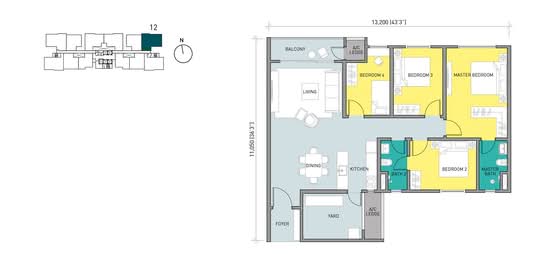 Residensi Ava @ Kiara Bay - Floor Plan - iProperty.com.my