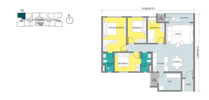 Kediaman Servis untuk Disewa di Residensi Ava @ Kiara Bay - Yan Zi - Type E1 - PropertyGuru.com.my