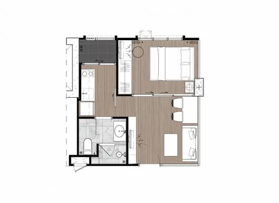 Newera Condo Ekamai-Ramintra : นีเวร่า คอนโด เอกมัย–รามอินทรา - Floor Plan