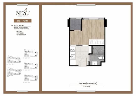 The Nest Chula-Samyan : เดอะ เนสท์ จุฬา-สามย่าน - Floor Plan