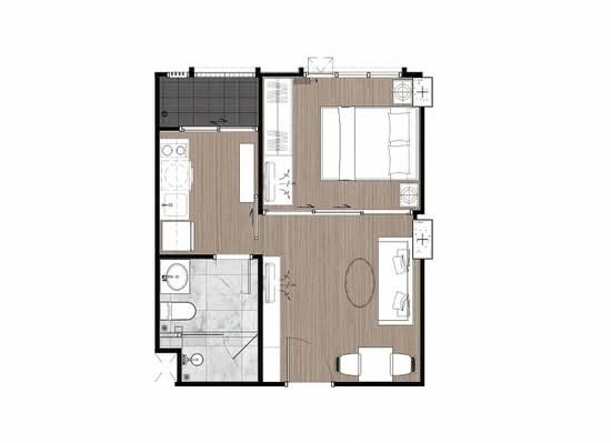 Newera Condo Ekamai-Ramintra : นีเวร่า คอนโด เอกมัย–รามอินทรา - Floor Plan